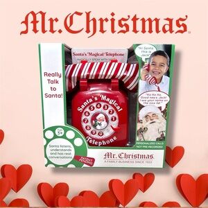 Mr. Christmas Magical Santa Phone – Interactive Real (AI) Conversations for Kids